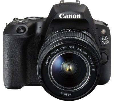 CANON EOS 200D DSLR Camera with EF-S 18-55 mm f/4-5.6 DC Lens - Black CANON EOS 200D DSLR Camera with EF-S 18-55 mm f/4-5.6 DC Lens - Black